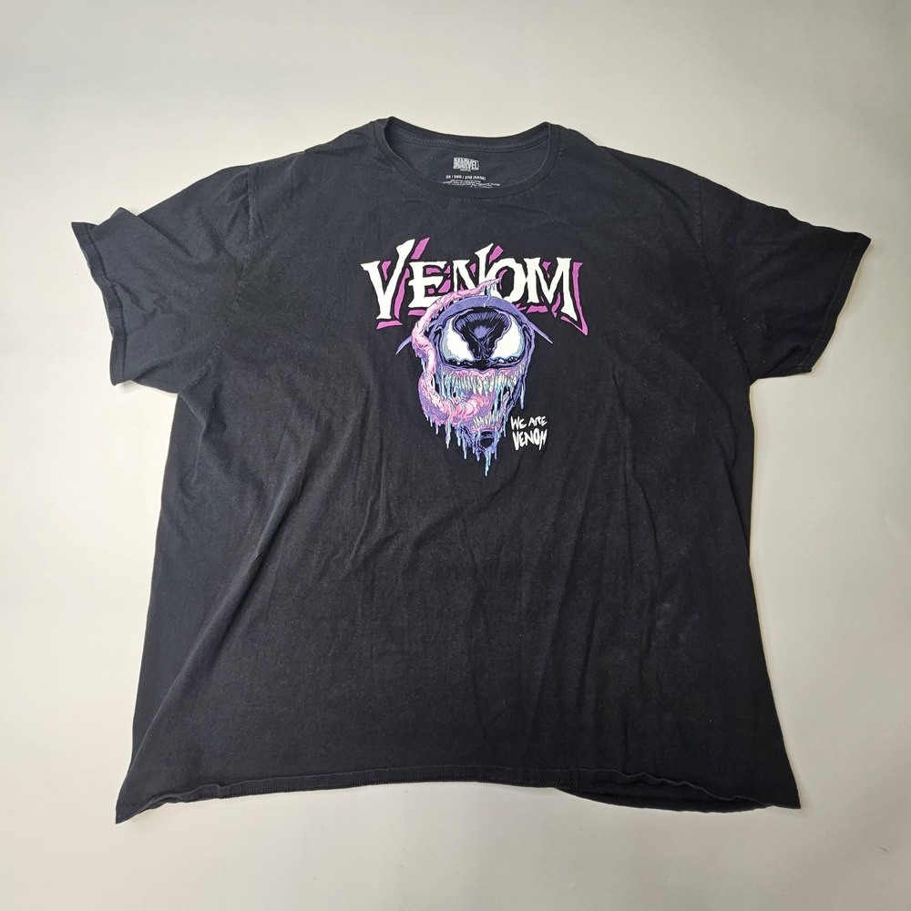 MARVEL Venom Graphic T-Shirt Men's 3X Black We Are Venom Short Sleeve Crew Neck